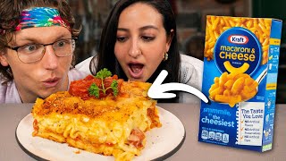 Making Gourmet Mac And Cheese With Hot Dogs (Kid Food Upgrade)