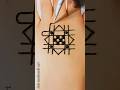 Arabic mehndi design | back hand mehndi design #mehndi #shorts