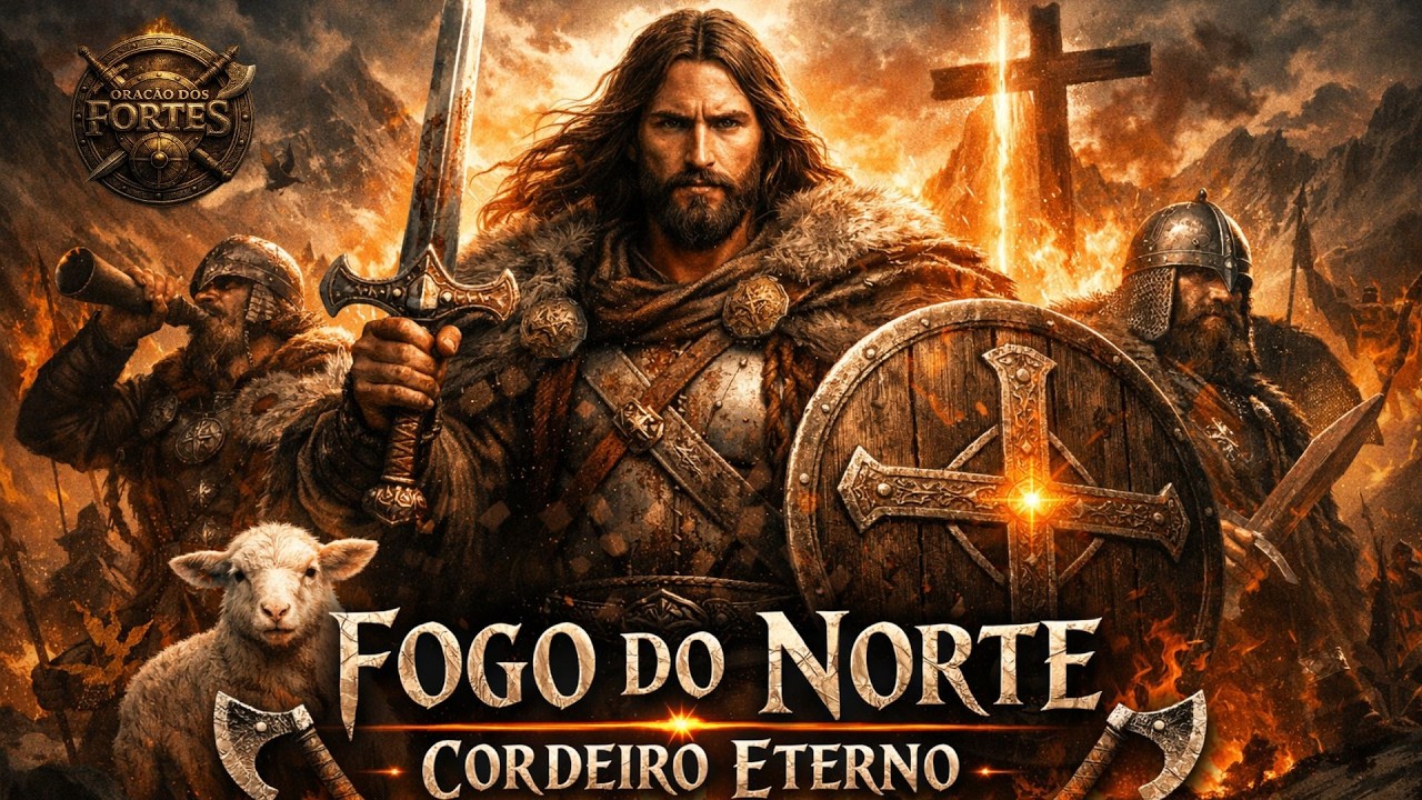 🔥 LOUVOR VIKING PODEROSO | FOGO DO NORTE, CORDEIRO ETERNO 🛡️ Canto Nórdico Cristão Épico