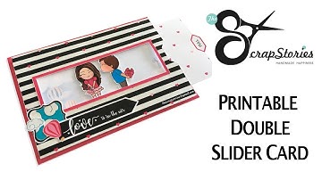 Printable Double Slider Card - Tutorial