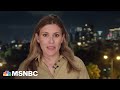 NBC News crew takes cover during air raid sirens in Tel Aviv