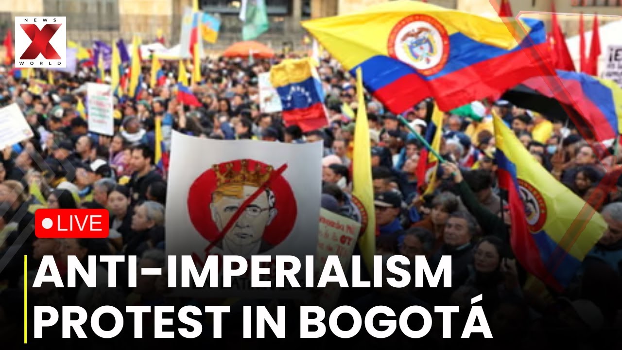 Live : Bogota Residents Protest US Imperialism at Embassy | NewsX World