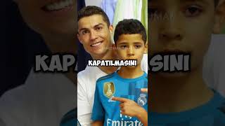Cristiano Ronaldo oğluna ASLA CEP TELEFONU ALMAZ Resimi