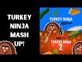 Turkey Ninja 1 & 2 Mash Up - Virtual Thanksgiving Workout (Get Active Games)
