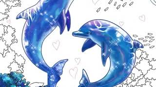 Color Your Dolphin Using Paint by Numbers Apps screenshot 1