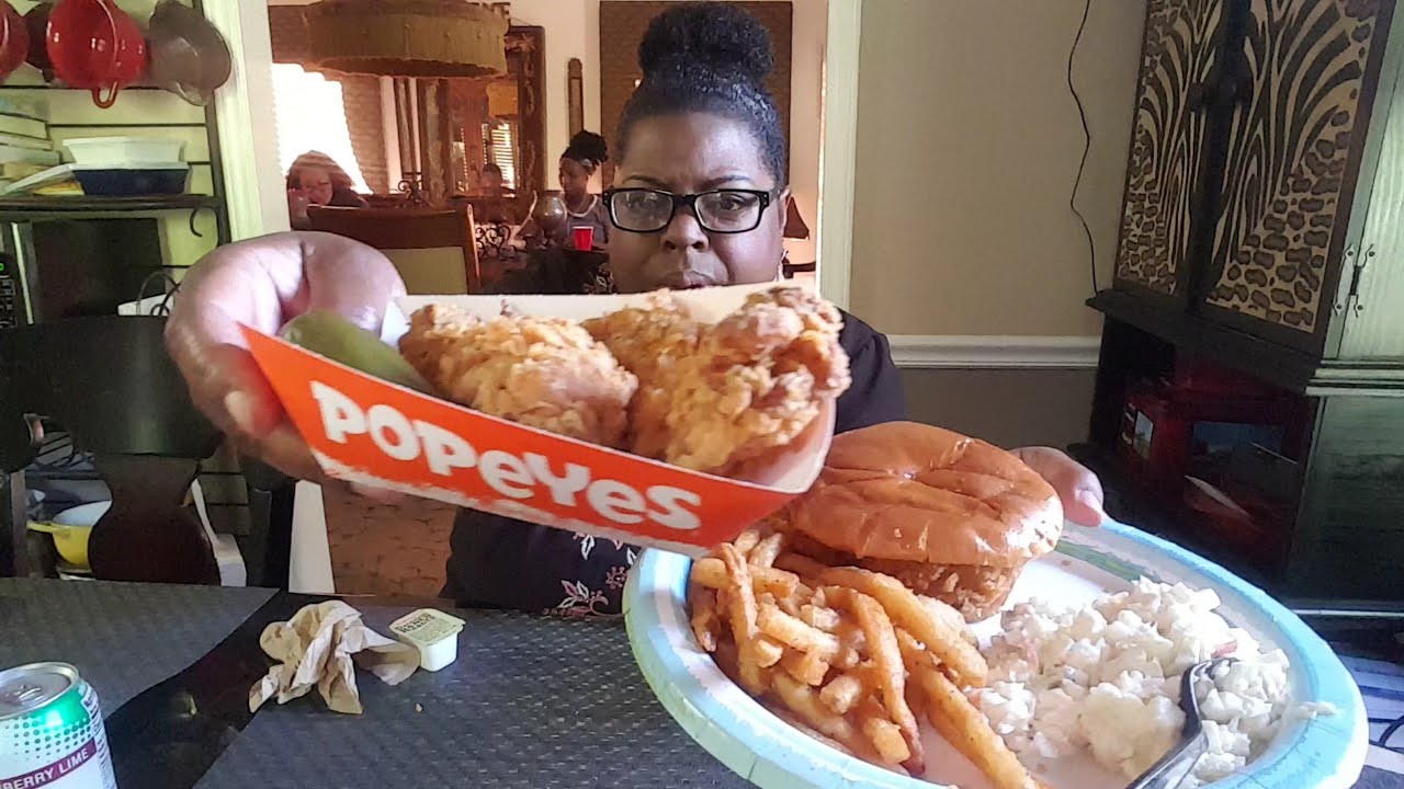 Popeyes Spicy Chicken Sandwich Meal