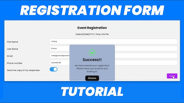 Responsive Registration Form in HTML, CSS & JS (FREE Code!)