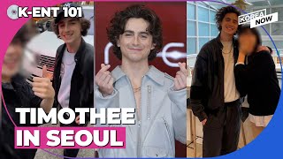 Timothée Chalamet Arrives In Seoul, The Land Of Dunechinja (Dune Maniac)