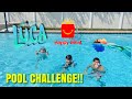 LUCA Movie Happy Meal Toys POOL Challenge!!! Diving for Luca Toys!