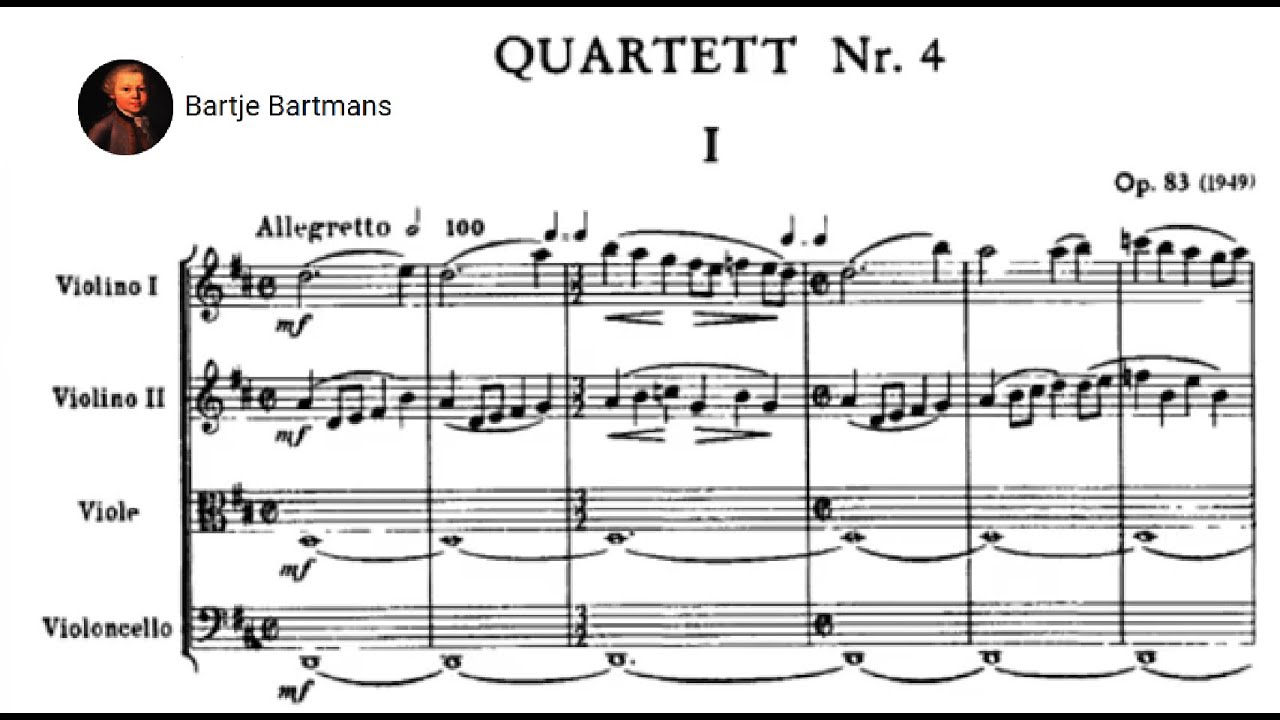Dmitri Shostakovich - String Quartet No. 4 in D major, Op. 83 (1949) Dmitri Shostakovich - String Quartet No. 4 in D major, Op. 83 (1949)