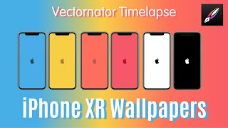 IPHONE XR WALLPAPERS [Vectornator for iOS] - Timelapse + Download screenshot 3