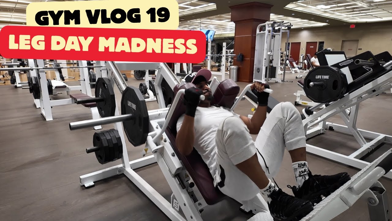 GYM VLOG 19 - Leg Day Madness for Quad Growth! - YouTube