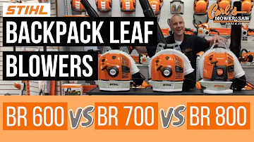 Stihl BR 600 vs BR 700 vs BR 800: Backpack Leaf Blower Comparison