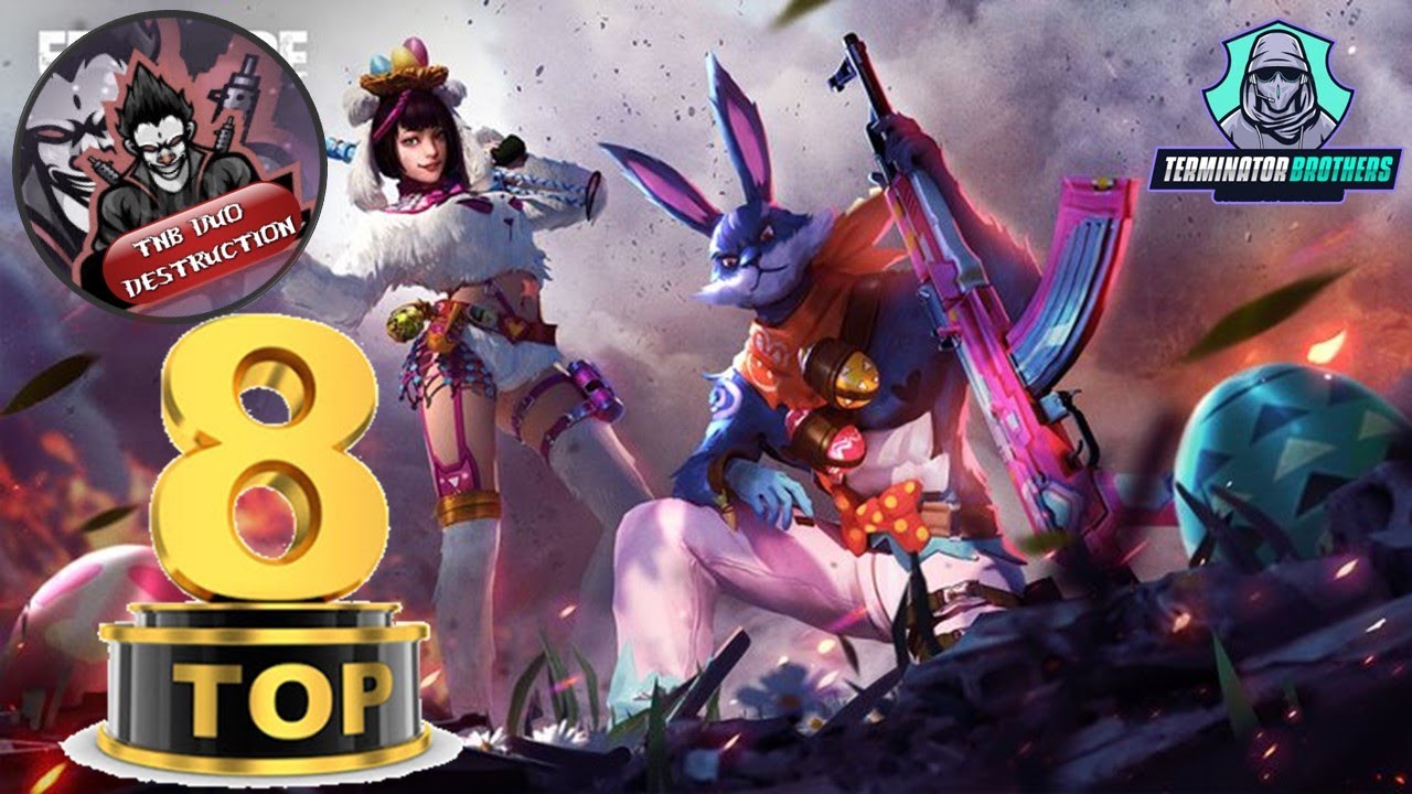 TOP 8 | TNB DUO DESTRUCTION | Free fire Live | Terminator Brothers