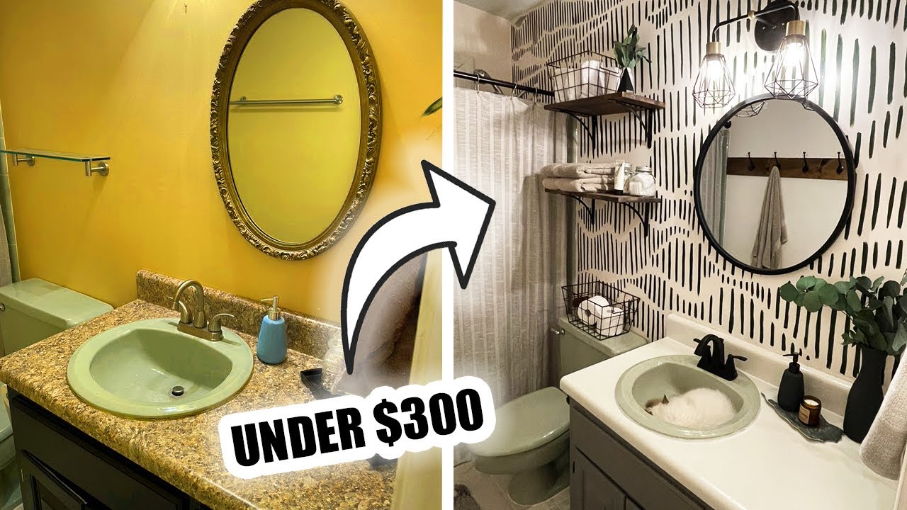 EXTREME BATHROOM MAKEOVER| Budget Makeover - YouTube