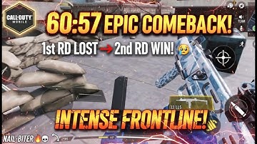 😱 60:57 EPIC COMEBACK in CODM Frontline! 1st RD LOST (21:30) → 2nd RD WIN! (NAIL-BITER 🔥💀)