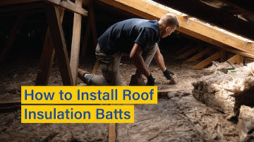 How to Install Roof Insulation Batts - After Plaster & Existing Homes