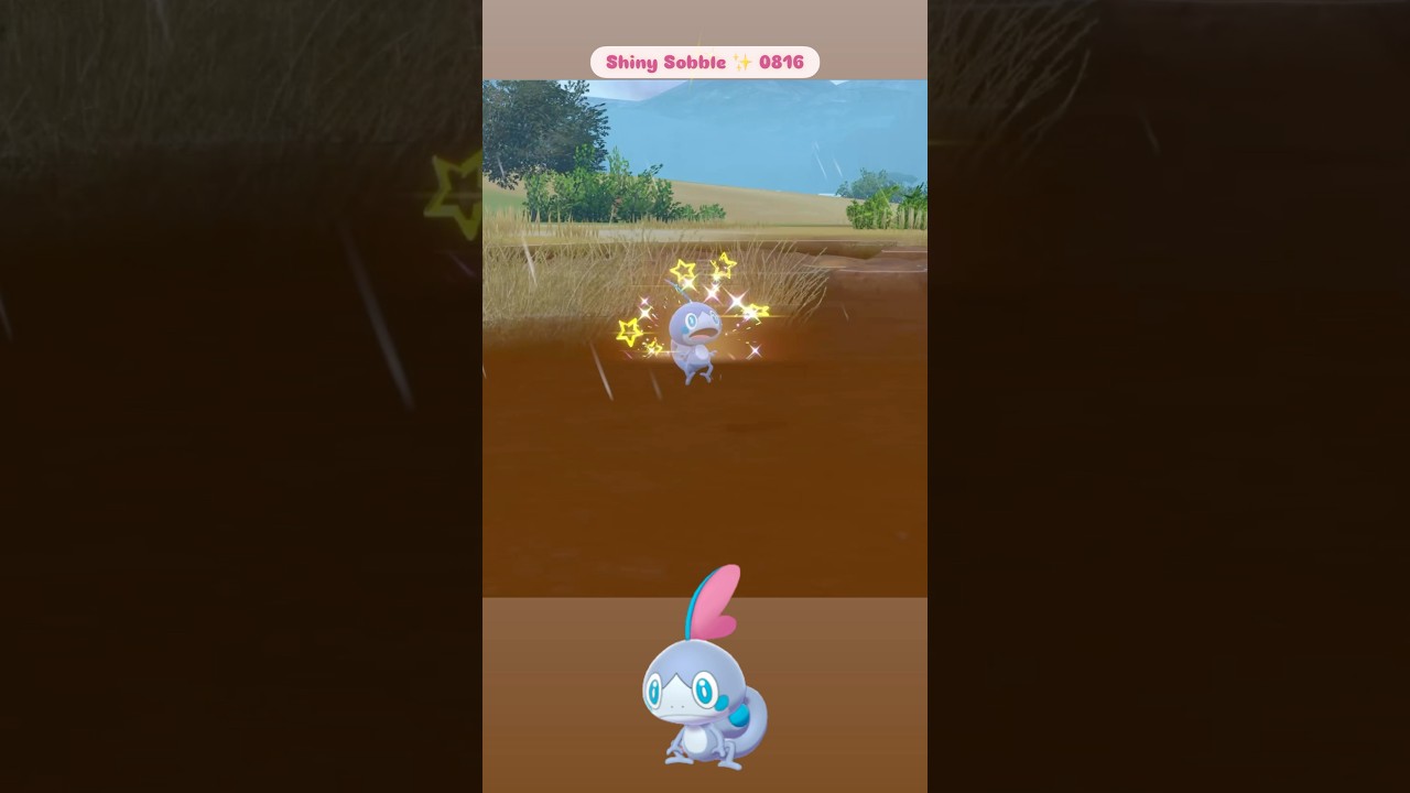 Shiny Sobble ✨ 0816 caught in Pokemon Scarlet Indigo Disk DLC with Sparkling Power on Switch 2