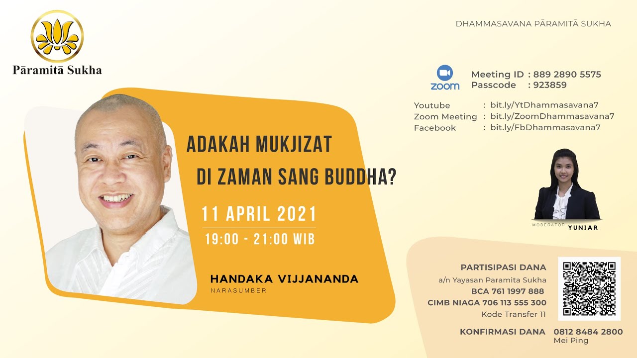 Adakah Mukjizat di Zaman Sang Buddha ? - Romo Handaka Vijjānanda