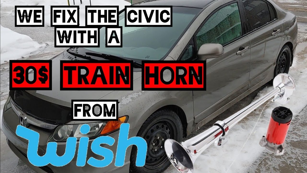 Cheap 12V Train Horn installation YouTube