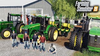 FS19- SPRING TILLAGE & PLANTING! HIRING 5 NEW EMPLOYEES ON THE FARM (LIVE)