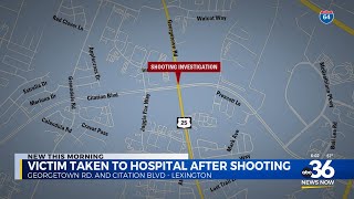 One hospitalized as Lexington Police search for suspect in shooting