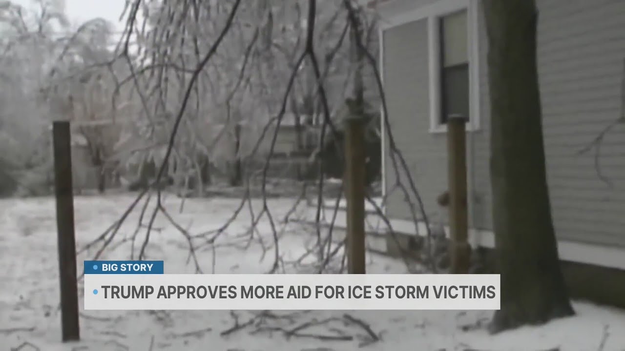 Trump approves more FEMA aid for ice storm victims - YouTube