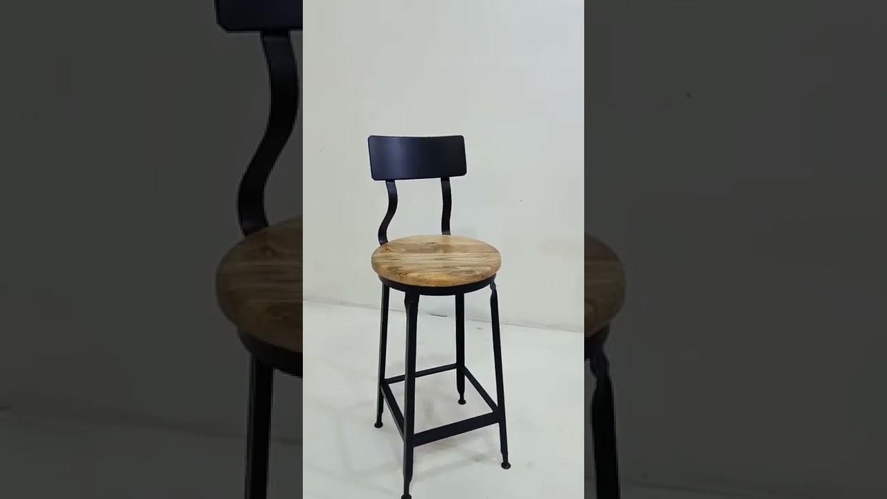 Vintage Industrial Bar Chair 