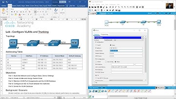 3.4.6 Lab - Configure VLANs and Trunking