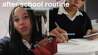 after school night routine | homework, dinner, getting ready