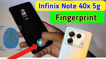Infinix note 40x in display fingerprint setting/Infinix note 40x fingerprint screen lock/fingerprint