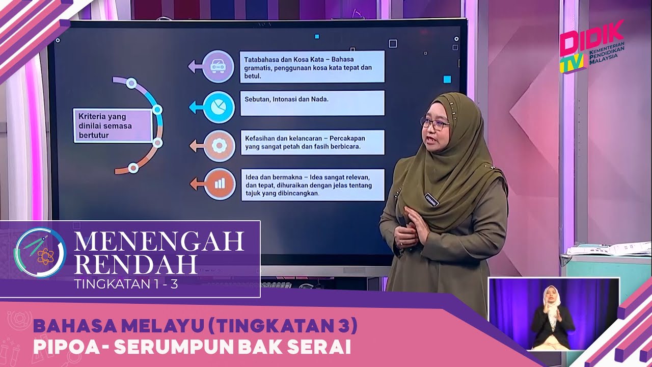 Menengah Rendah (2022) - Klip | Bahasa Melayu (Tingkatan 3): Pipoa ...