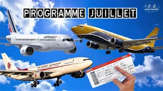 Air Algérie, Air France, ASL Airlines... : Voici le programme des vols de ce mois de juillet