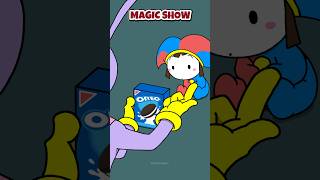 Infinite chocolate snacks😱Jax & Pomni Easy Magic Trick Tutorial Animation 30 #tricks #magic