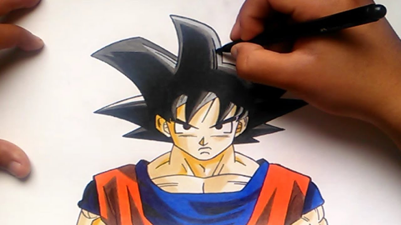 Cómo dibujar a Goku (Dragon Ball Z) – How to draw Goku (Dragon Ball Super)  - YouTube