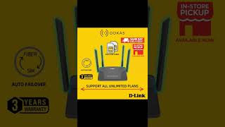 ￼D-Link 4G LTE Unlimited Plan Router (Fiber Auto Failover)| Dual SIM Option| DWR-M905/ M930 /M930DS