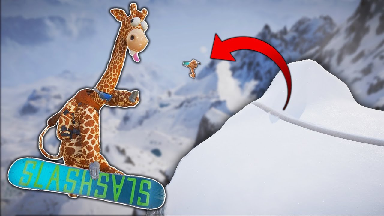 I'M A SNOWBOARDING GIRAFFE! (Steep) - YouTube