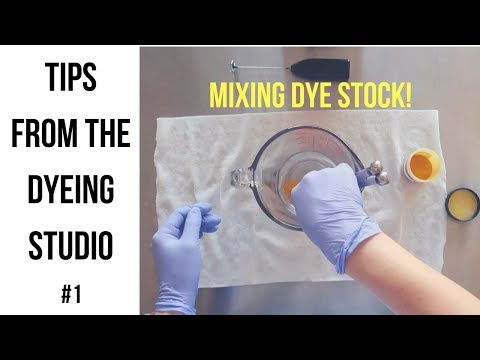 Tips from the Dyeing Studio #1: Mixing Acid Dye Stock