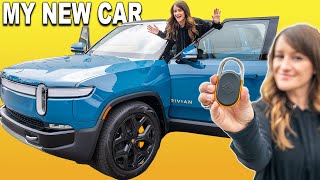 PICKING UP MY NEW CAR!! Rivian R1S!