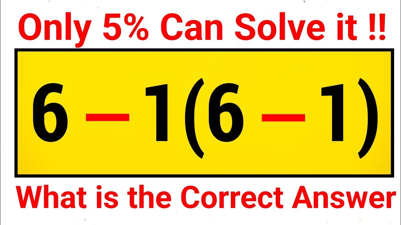 Can you solve this Simple math problem | What is the Correct Answer ...