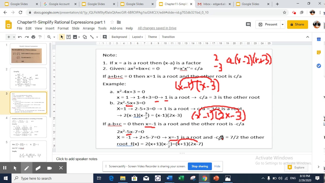 Simplify rational expressions - YouTube