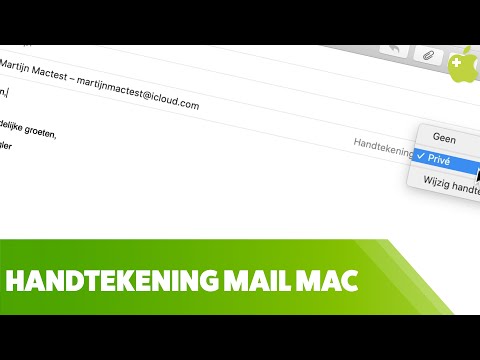 Handtekening instellen in Mail (Mac)