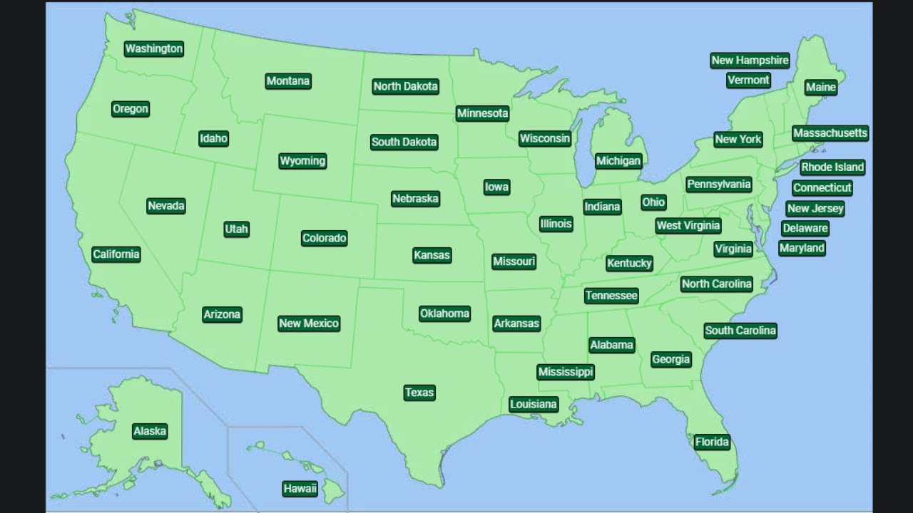 Finding Every US State without Outlines, Skipping, and Making Mistakes