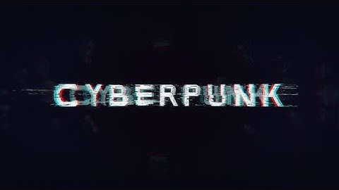 Cyberpunk Logo Intro | After Effects Template