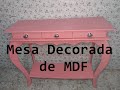 Mesa Decorada de MDF