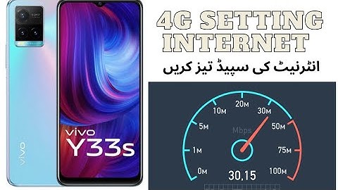 Vivo Y33s Internet Setting Slow internet Problem Fix
