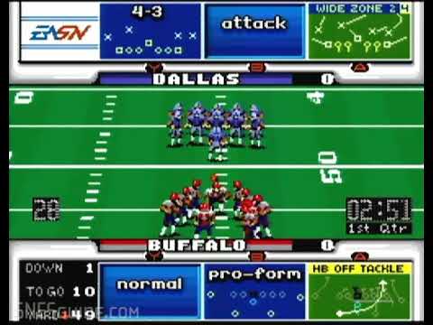 John Madden Football '93 - SNES Gameplay