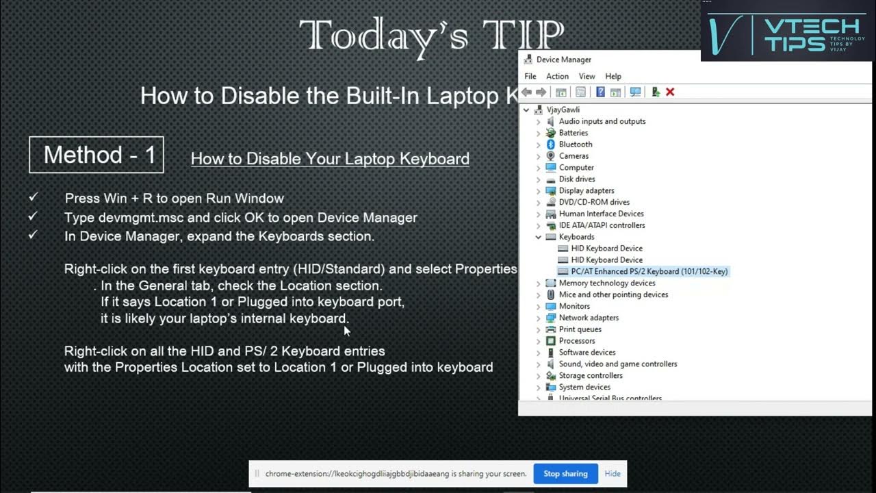 how-to-disable-internal-keyboard-of-laptop-in-windows-10-youtube