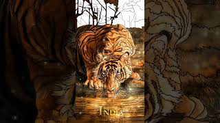 Animal of India #mewarnai #love #tiktok #colors #tiger