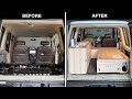 Land Cruiser Camper Conversion | Installation of Storage System | Tiny Home Truck [Part 5 Episode 2]